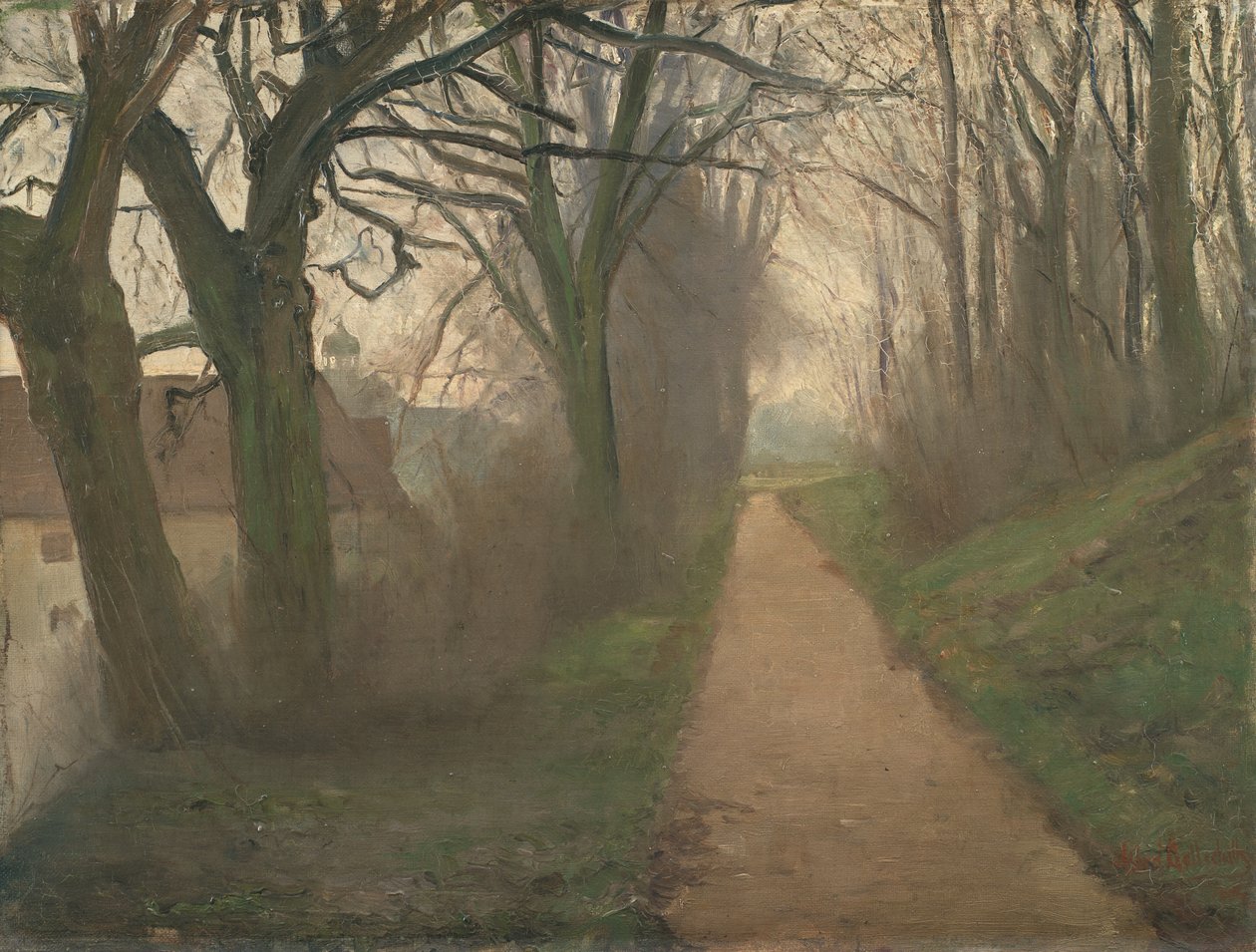 Het fort in december door Albert Gottschalk