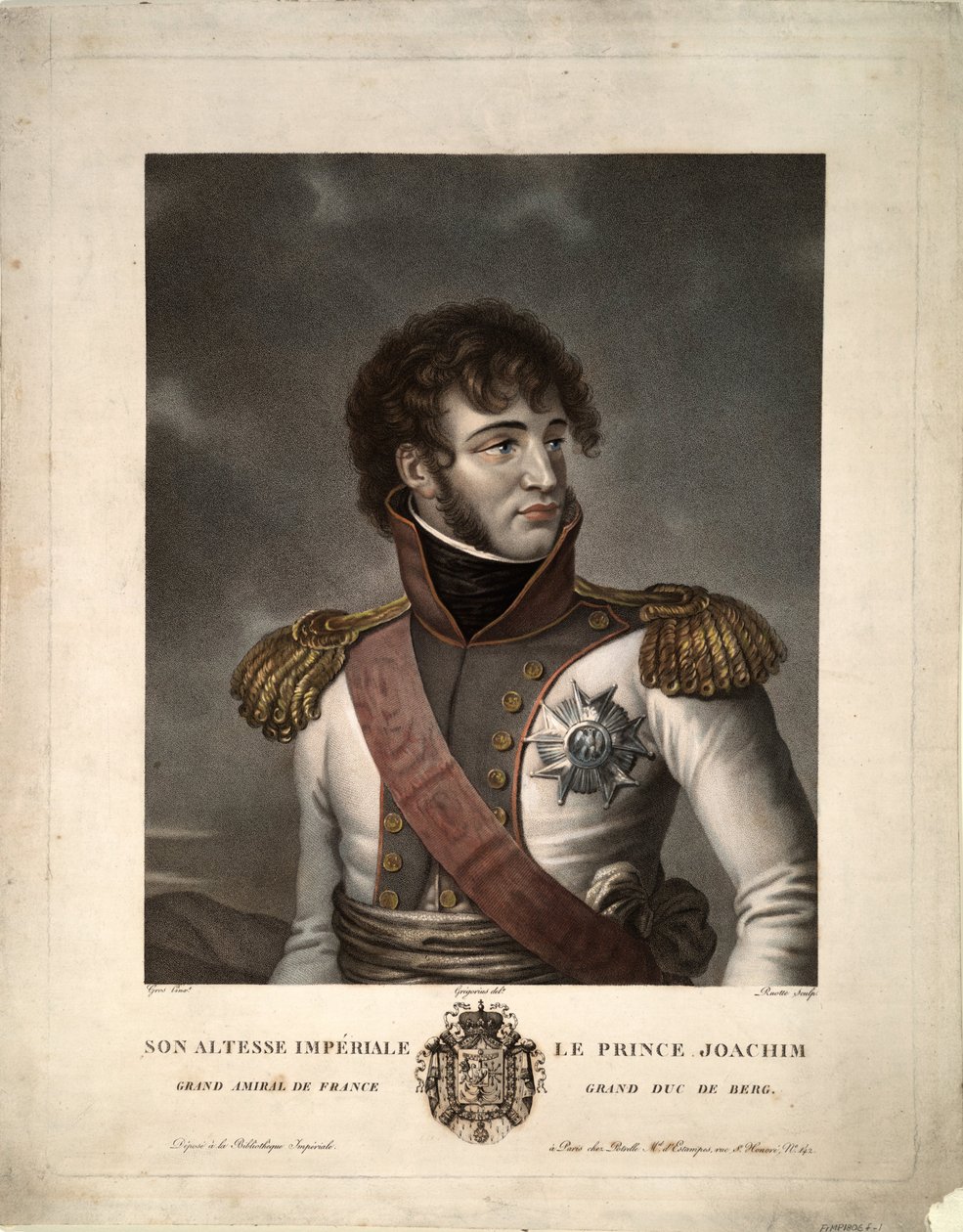 Portret van Joachim Murat, ca. 1806 door Albert Gregorius