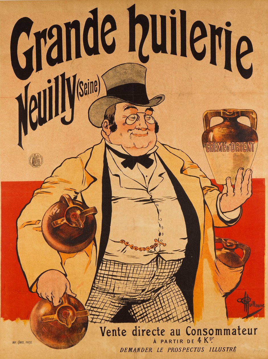 Grande huilerie - Neuilly Seine, ca. 1895 door Albert Guillaume
