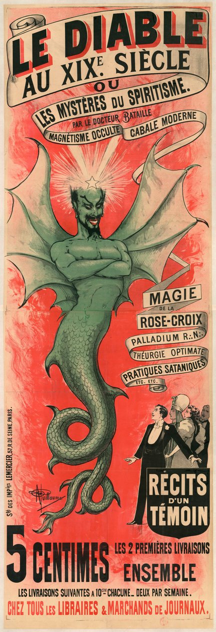 De Duivel in de 19e eeuw of de Mysteries van het spiritisme door dokter Bataille, ca. 1895 door Albert Guillaume