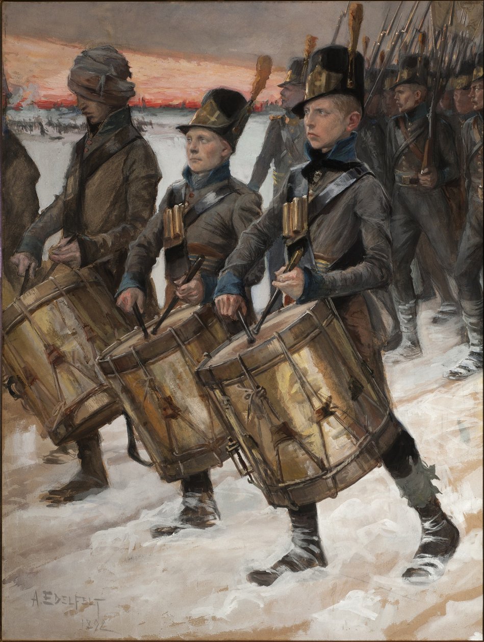 Mars van het Pori Regiment Porilaisten Marssi door Albert Gustaf Aristides Edelfelt