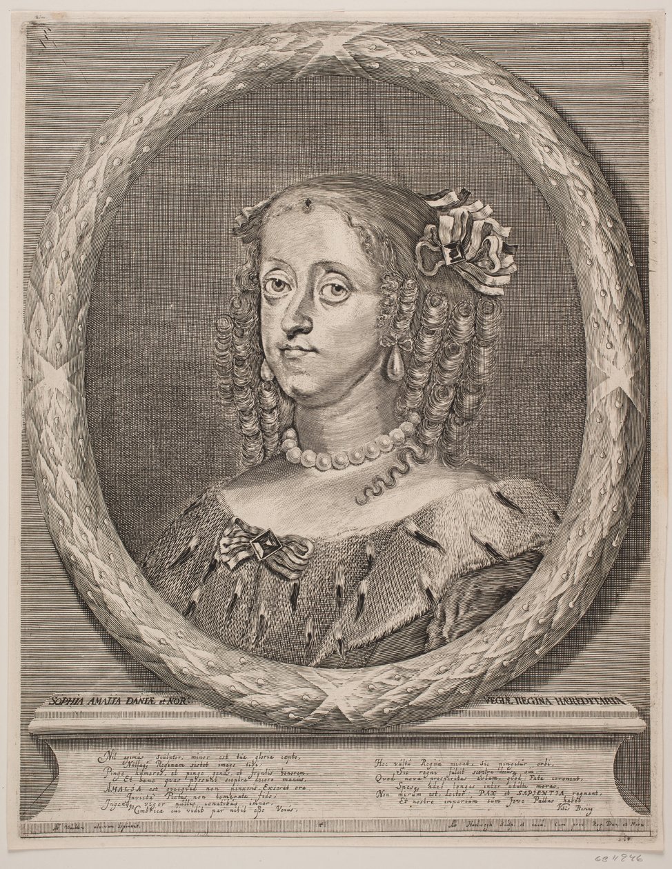 Koningin Sophie Amalie door Albert Haelwegh