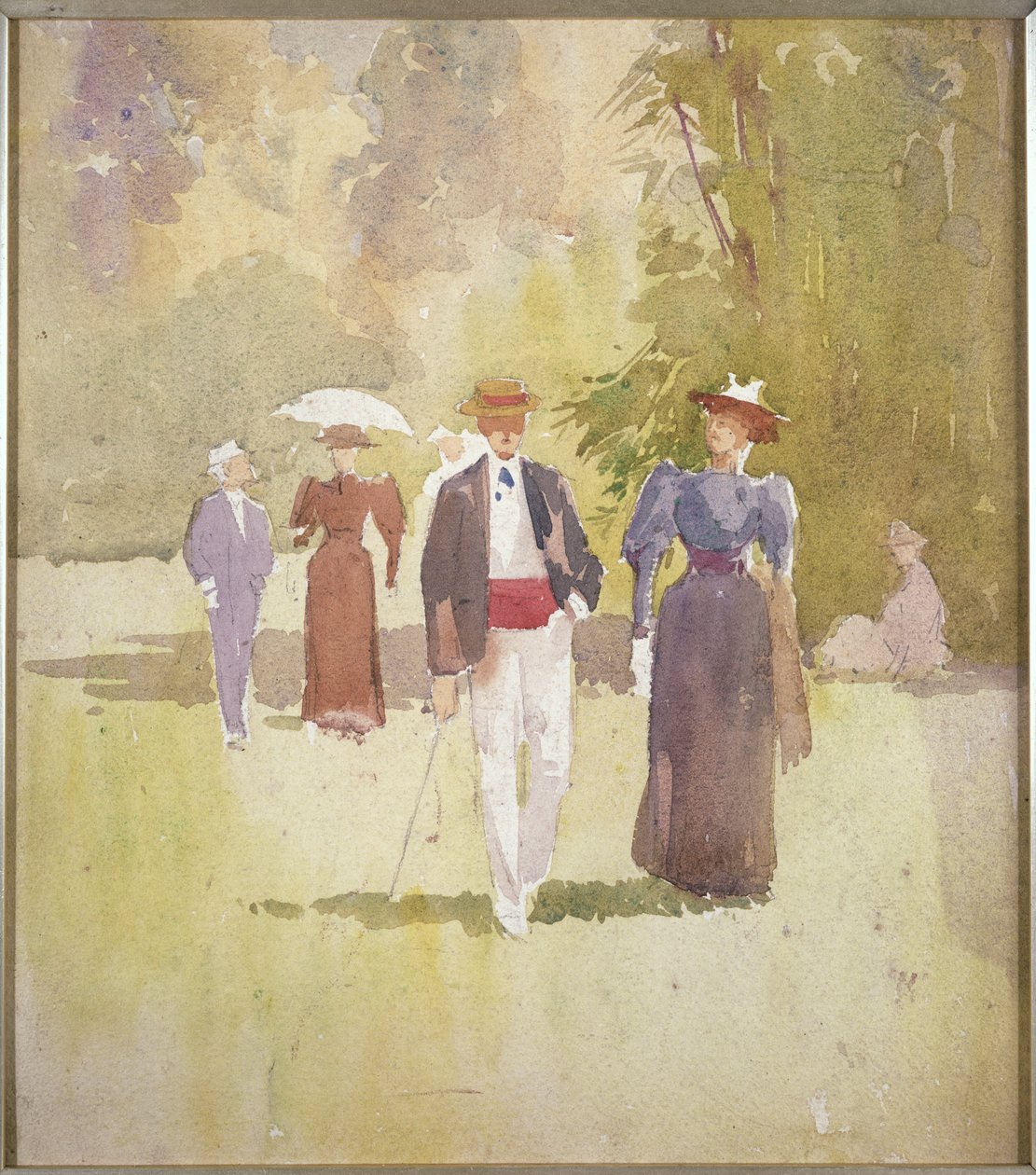 Een Wandeling in het Park door Albert Henry Fullwood
