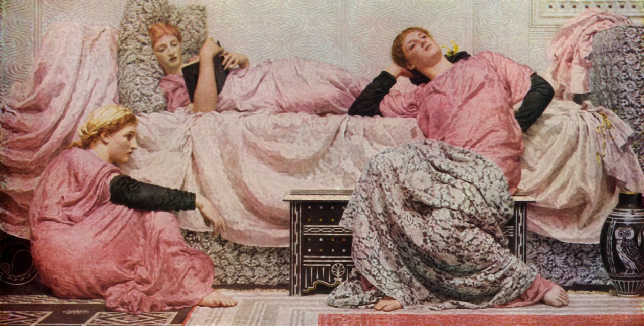 Hardop Lezen, 1884, 1936 door Albert Joseph Moore