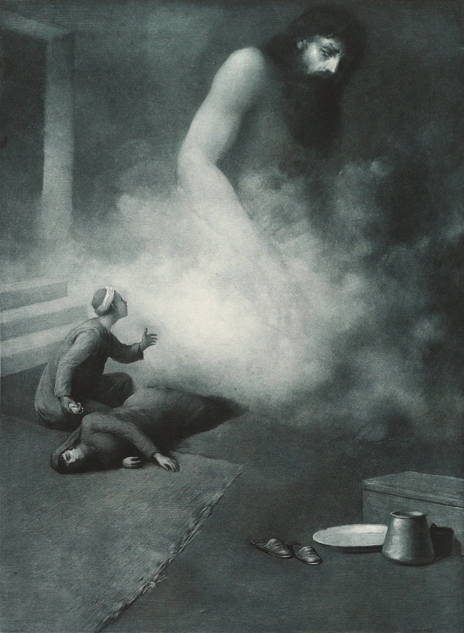 Aladdin en de Geest, 1897 door Albert Letchford