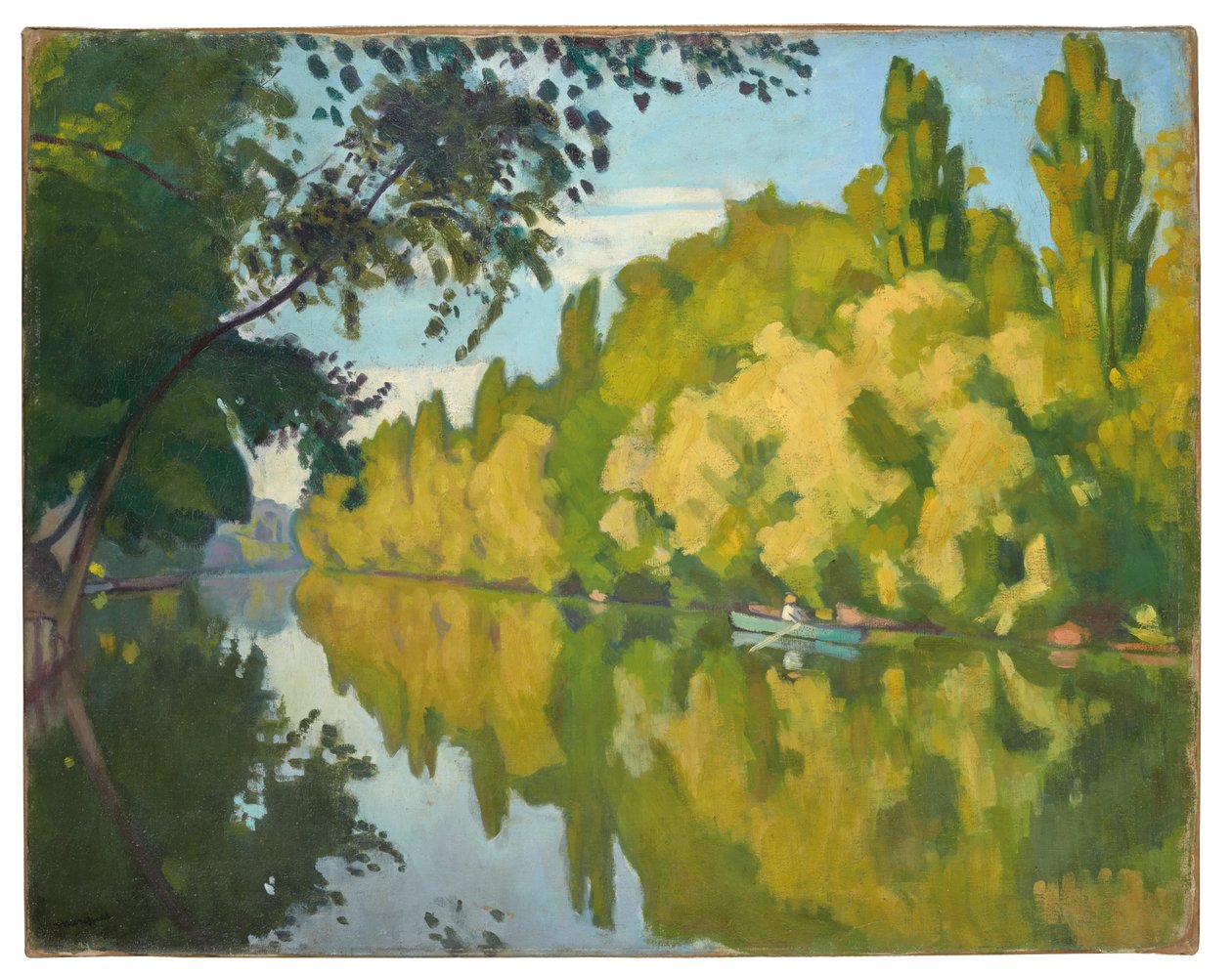 La Varenne Sainte-Hilaire, de boot door Albert Marquet