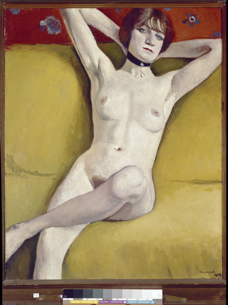 Naakt op de bank door Albert Marquet