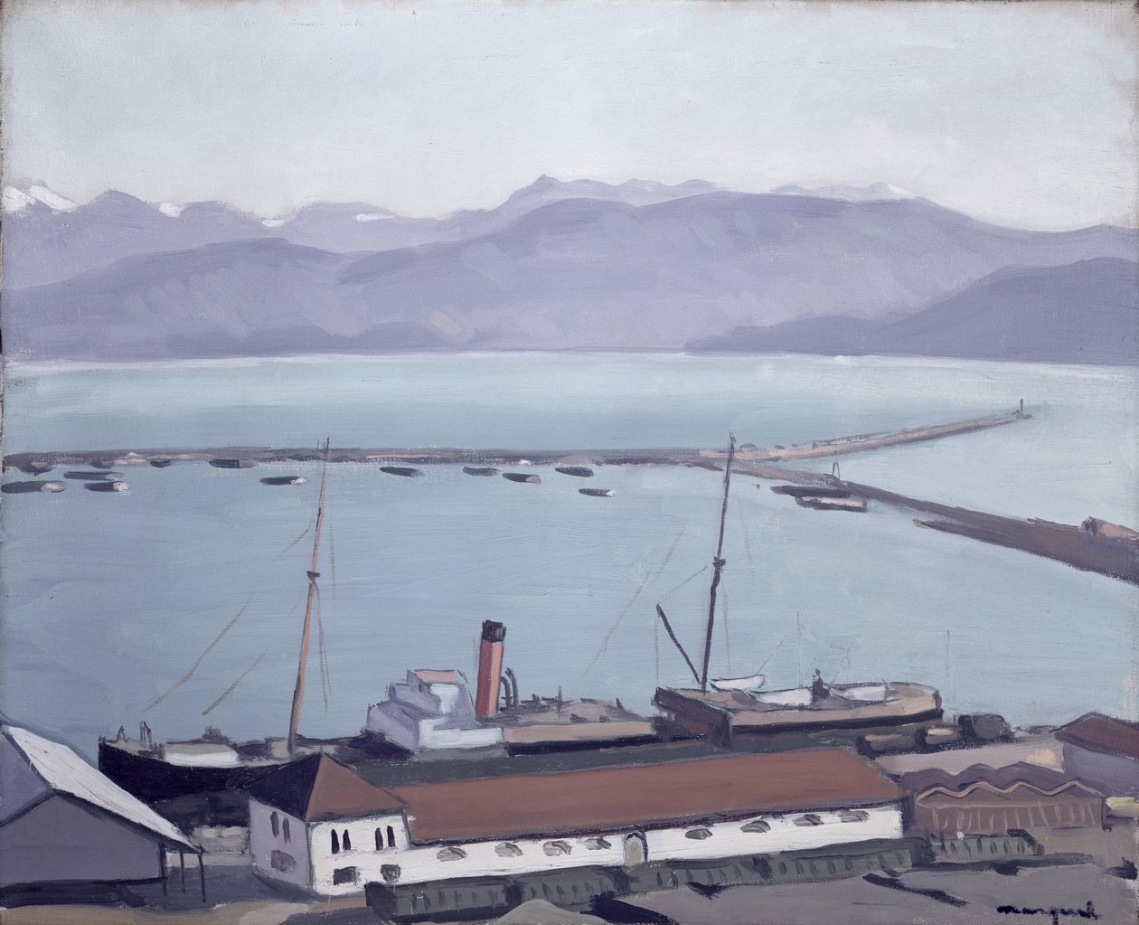 Uitzicht op Bougie, Algiers door Albert Marquet