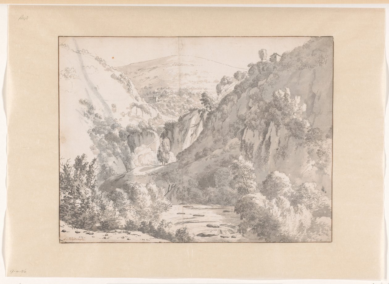 Bergachtig landschap door Albert Meyering