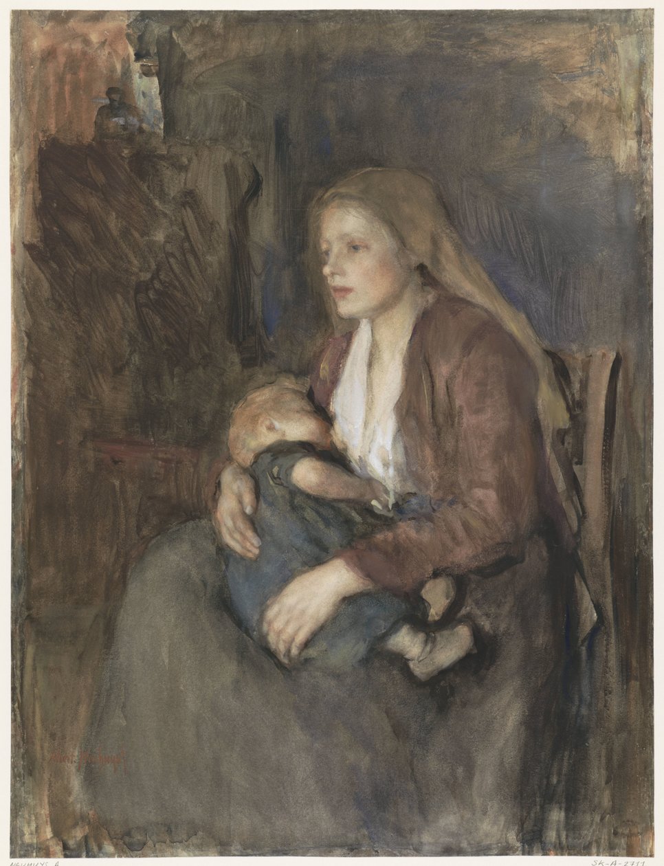 Noordse Madonna door Albert  Neuhuys