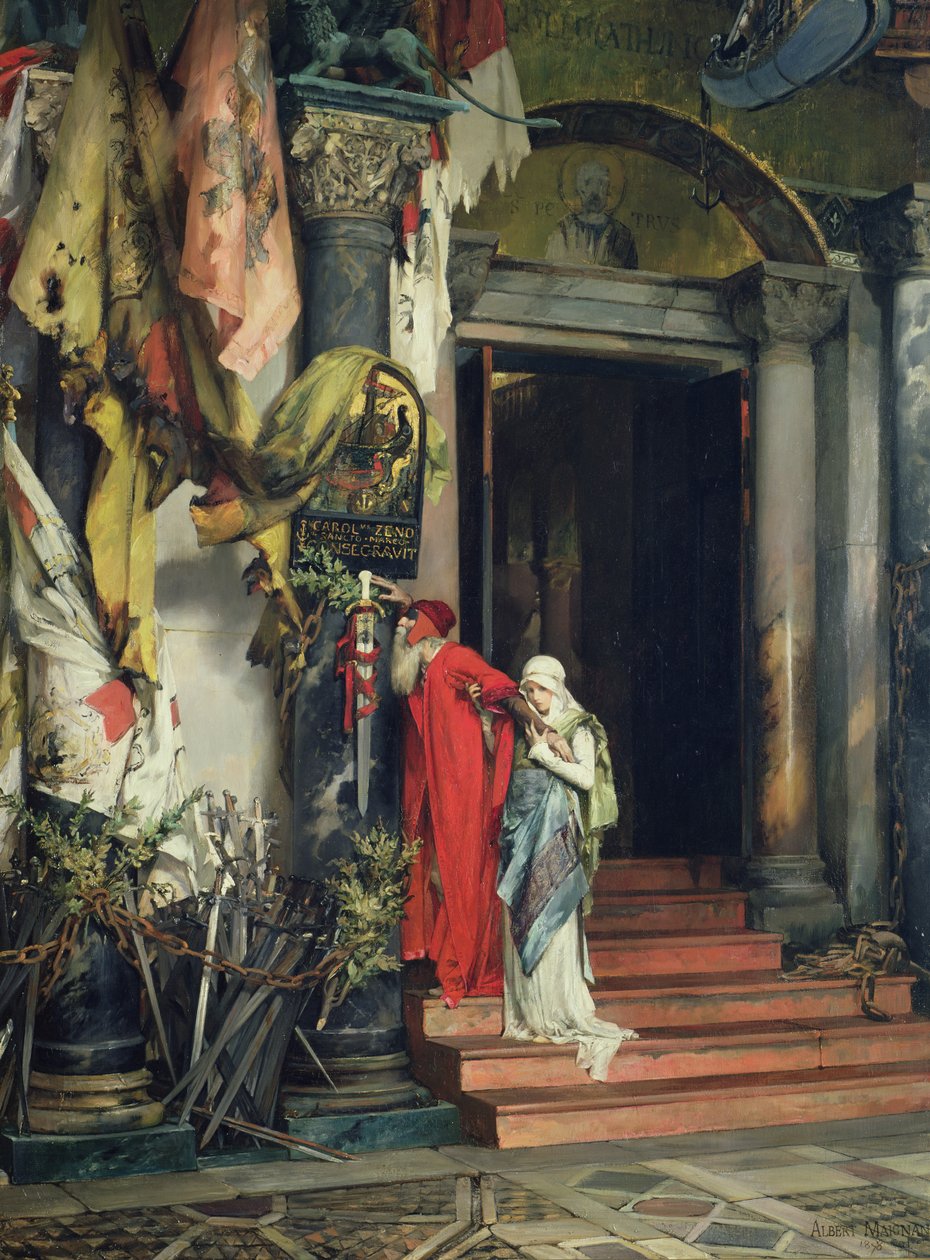 Admiraal Carlo Zeno (1334-1418) 1878 door Albert Pierre Rene Maignan