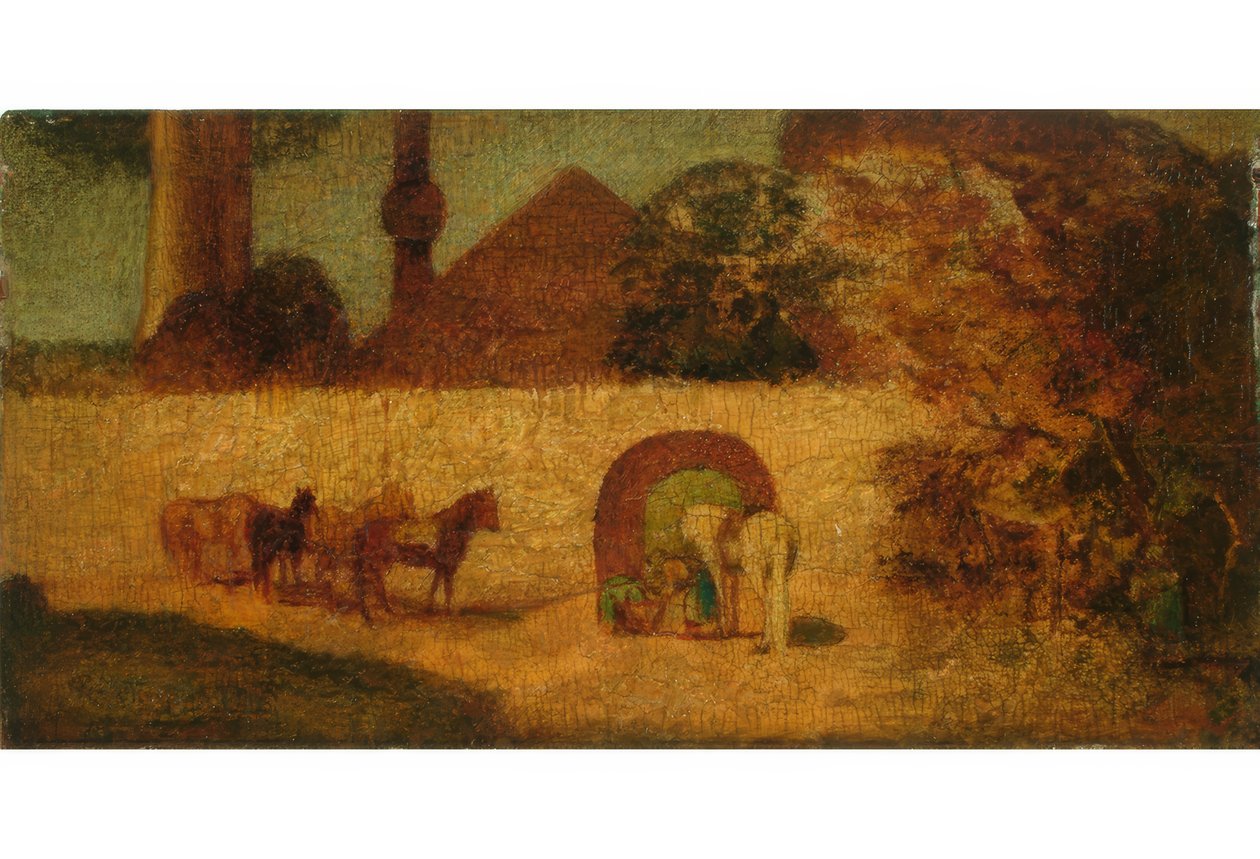 Bij het graf van de profeet door Albert Pinkham Ryder