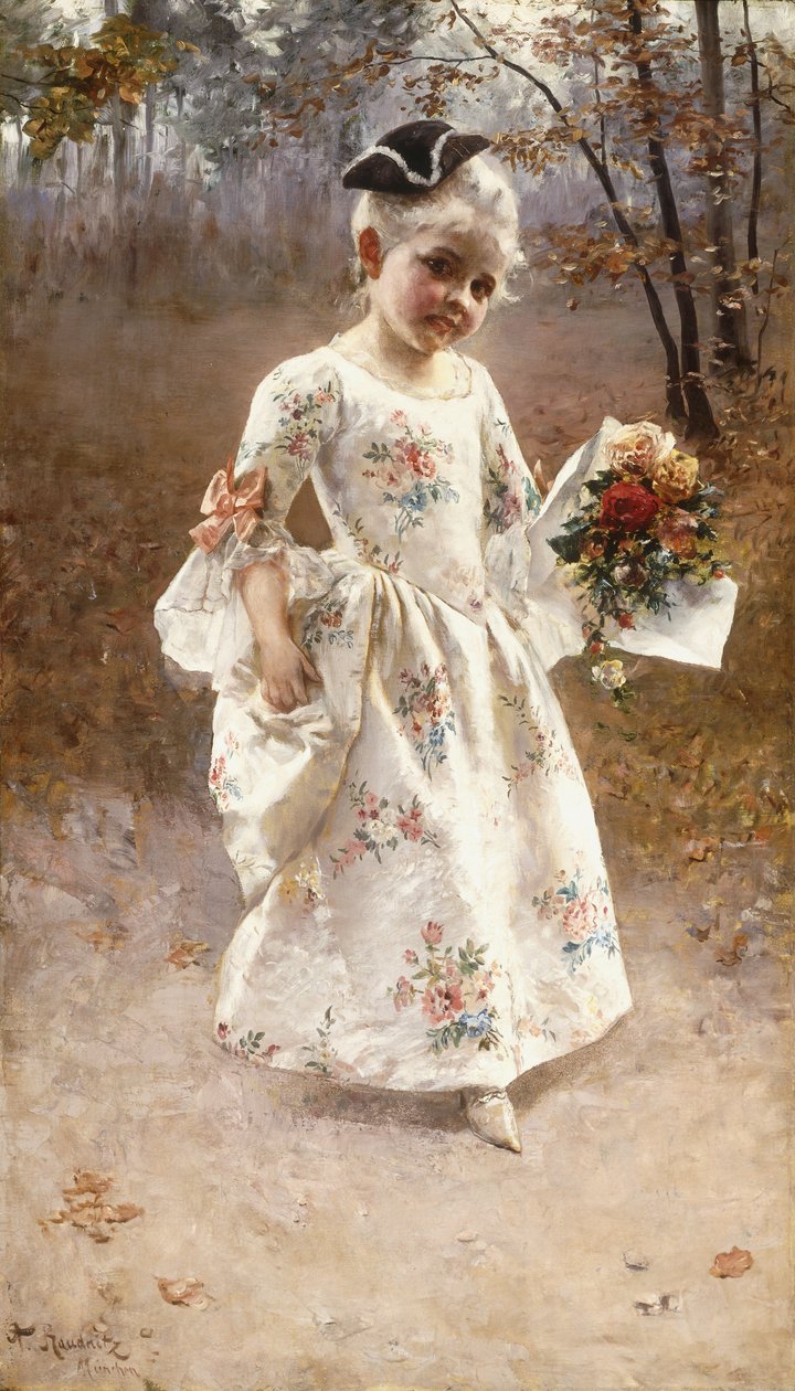 Het Kleine Bloemenmeisje door Albert Raudnitz