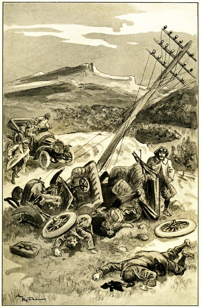 Illustratie door Albert Robida (1848-1926) voor Leon Berthault
