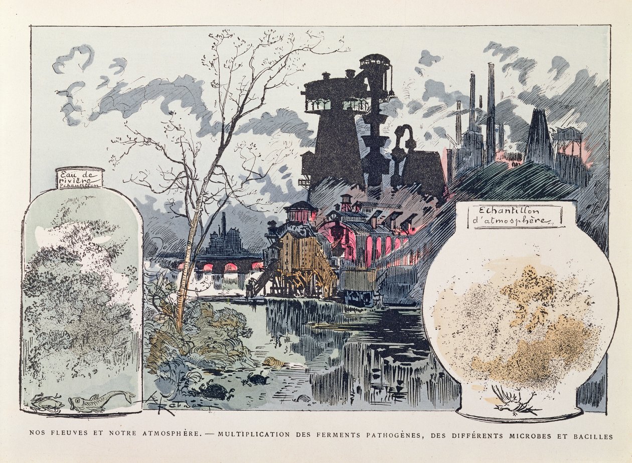 Industriële vervuiling, illustratie uit 