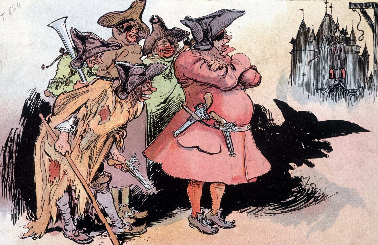 De 2 Patronen van Montfrileux, ill. door Robida, 19e eeuw door Albert Robida