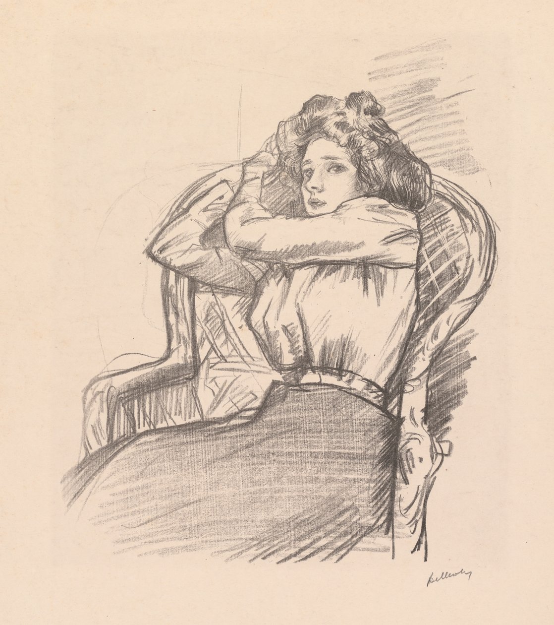Zonder titel ("Babette") door Albert de Belleroche