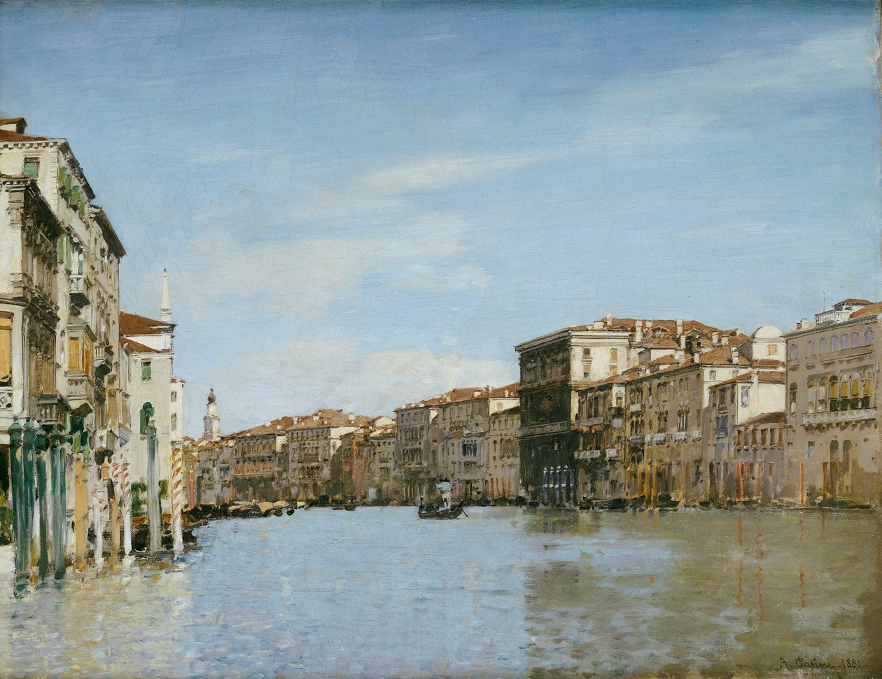 Het Grote Kanaal, Venetië door Alberto Pasini