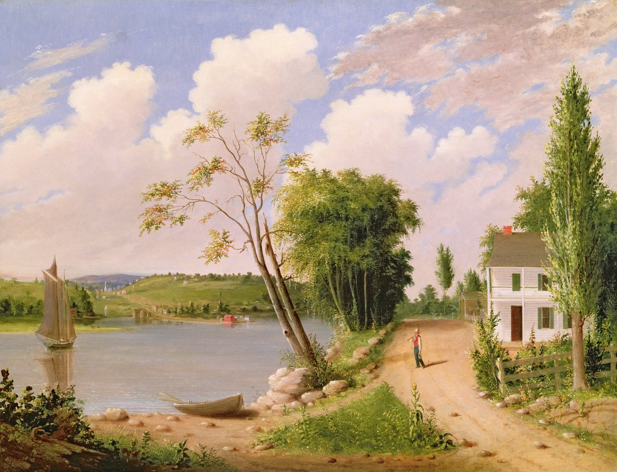 Catskill, New York, 1849 door Albertus D.O Browere