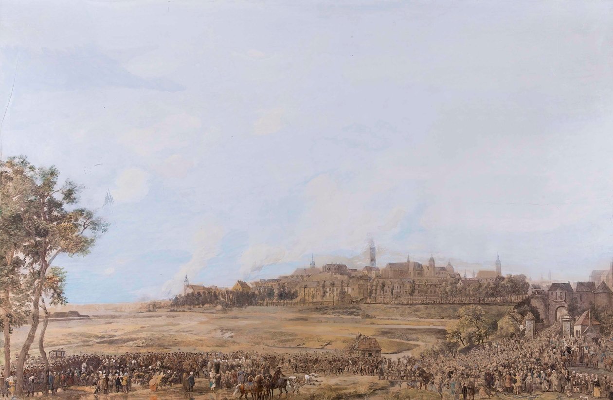 Feestelijke intocht in een Duitse stad door Albrecht Adam