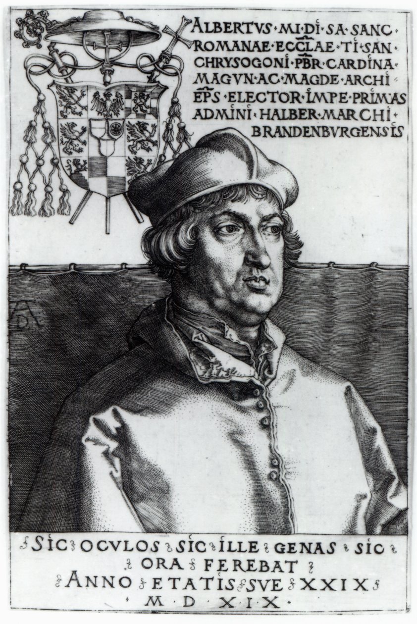 Albrecht van Brandenburg door Albrecht Dürer