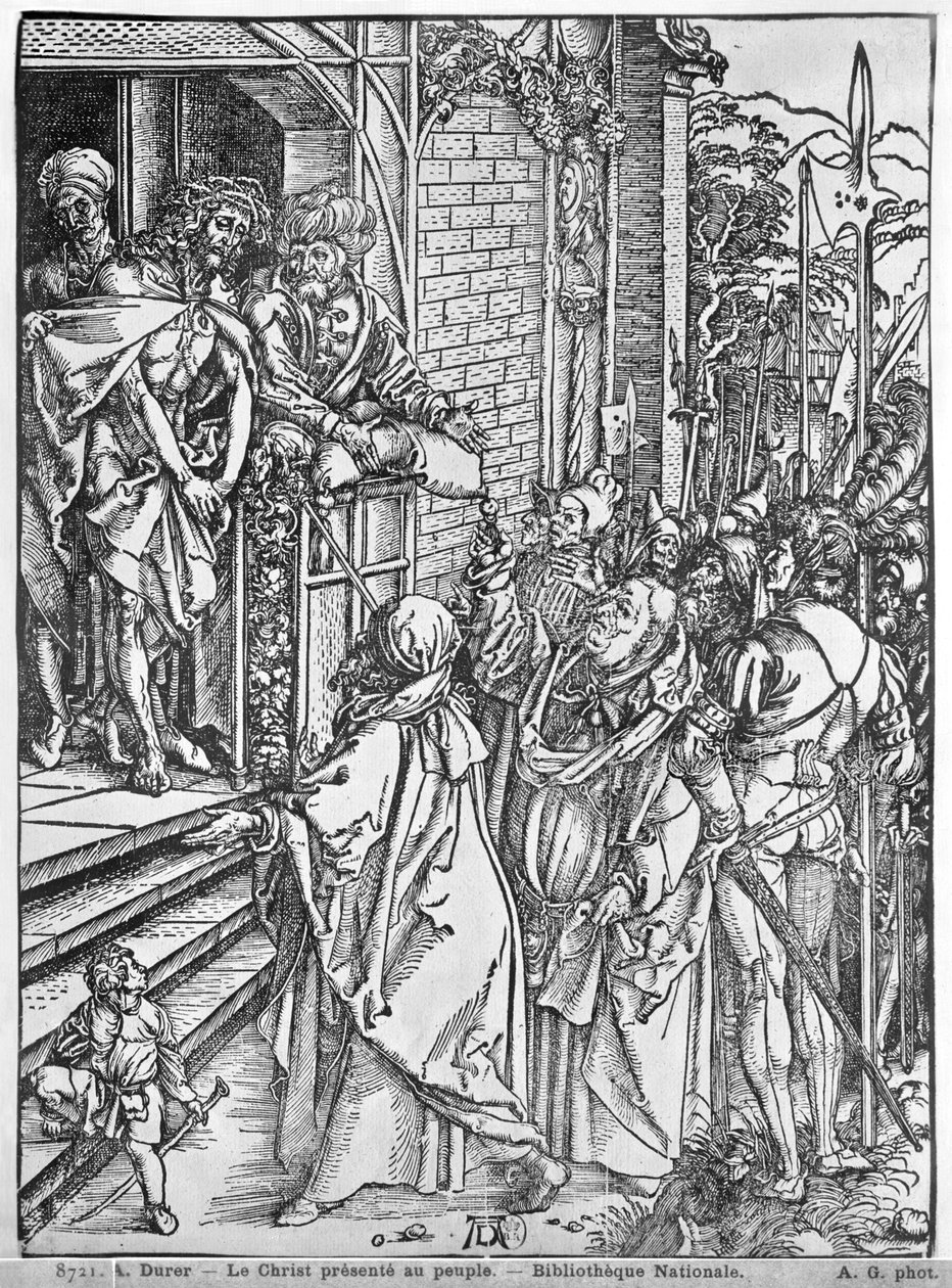 Christus gepresenteerd aan het volk door Albrecht Dürer