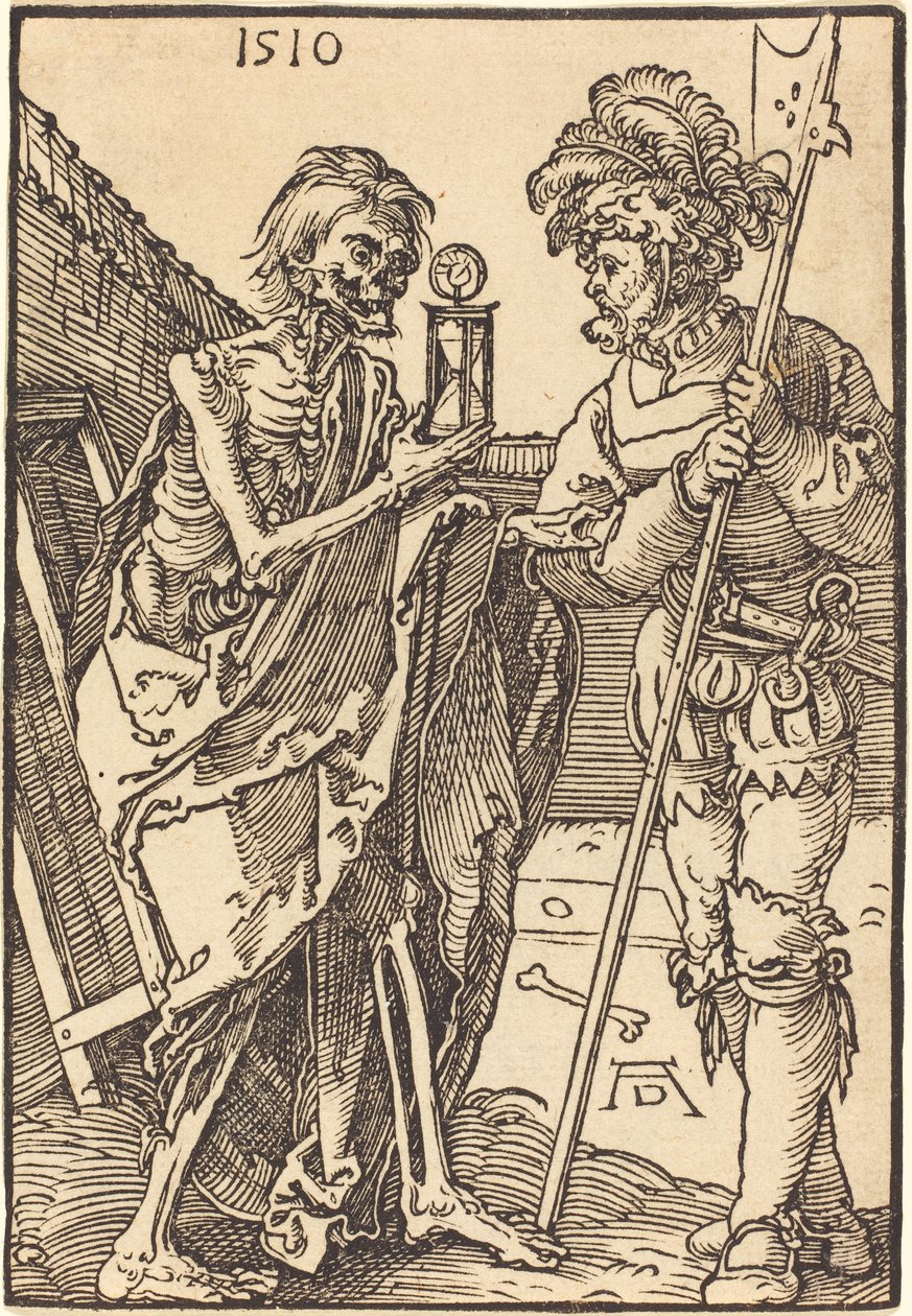 De dood en de lansquenet door Albrecht Dürer