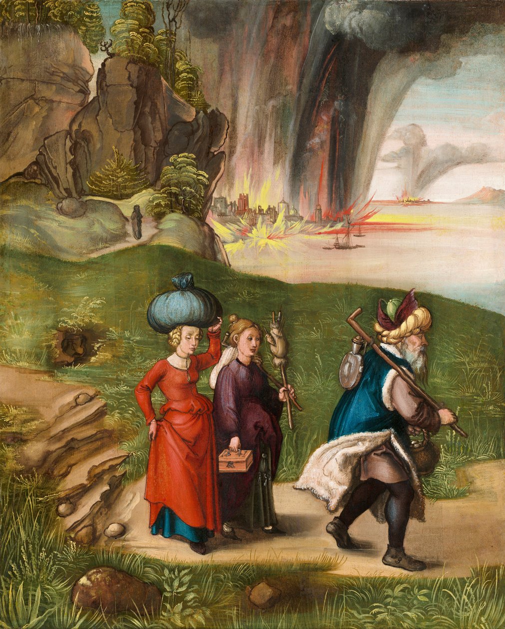 Lot en zijn dochters door Albrecht Dürer