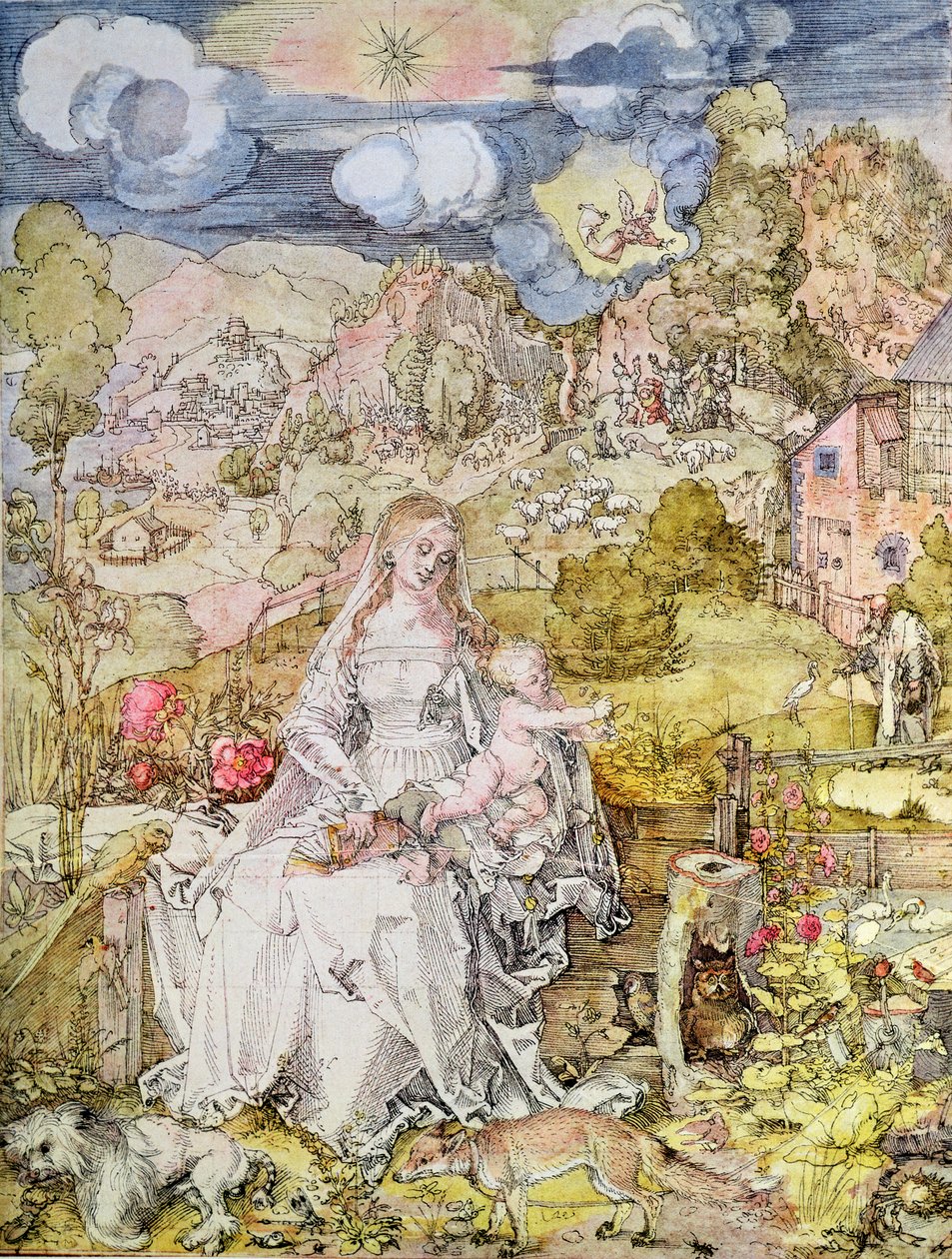 Madonna en kind door Albrecht Dürer