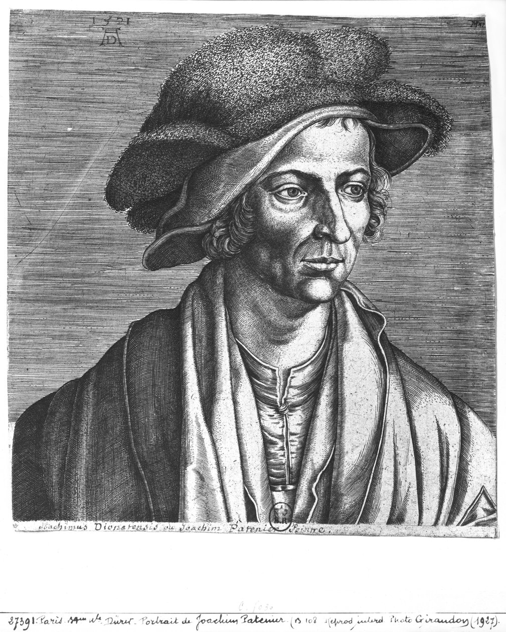 Portret van Joachim Patinir door Albrecht Dürer