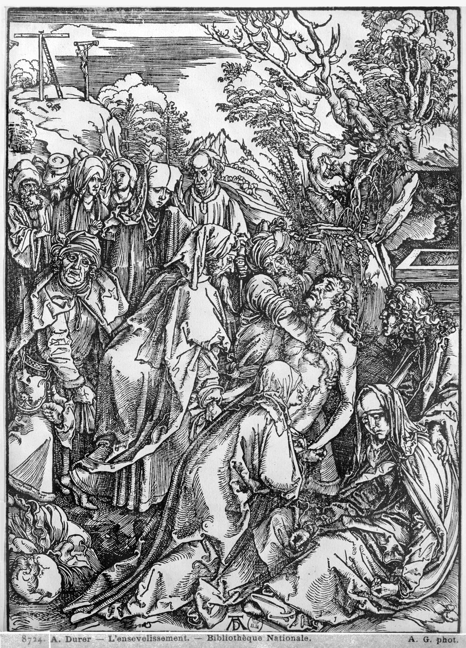 De graflegging van Christus, uit de serie 