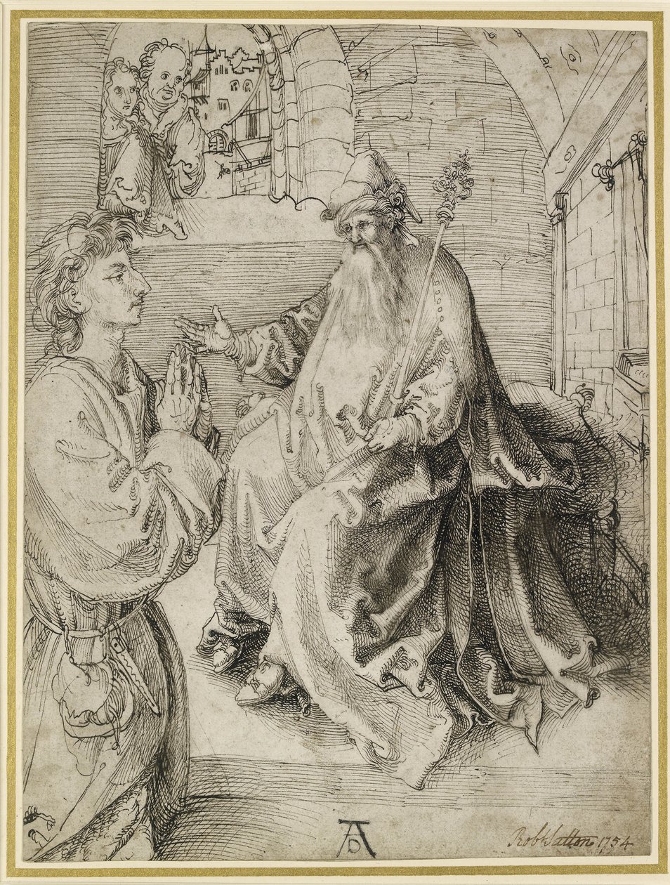 Jeugd Knielend voor een Potentaat, 15e eeuw door Albrecht Dürer