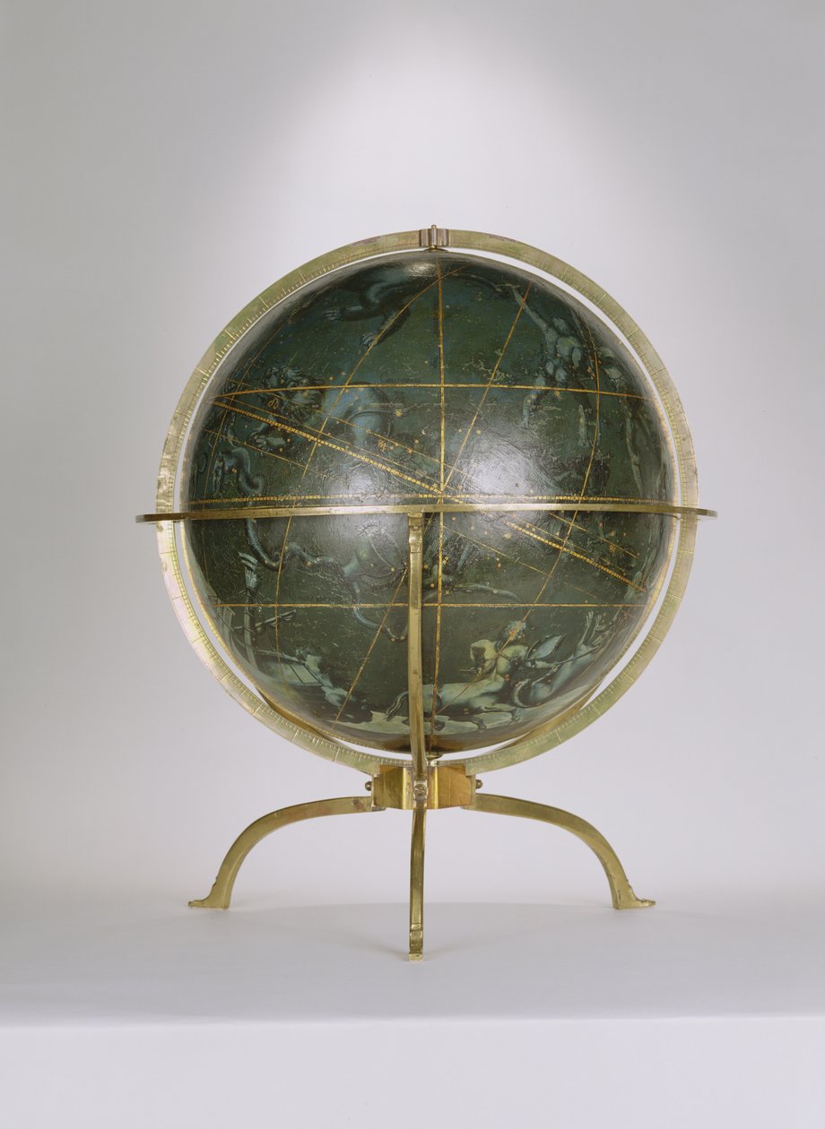 Hemelglobe, een van een paar bekend als de 