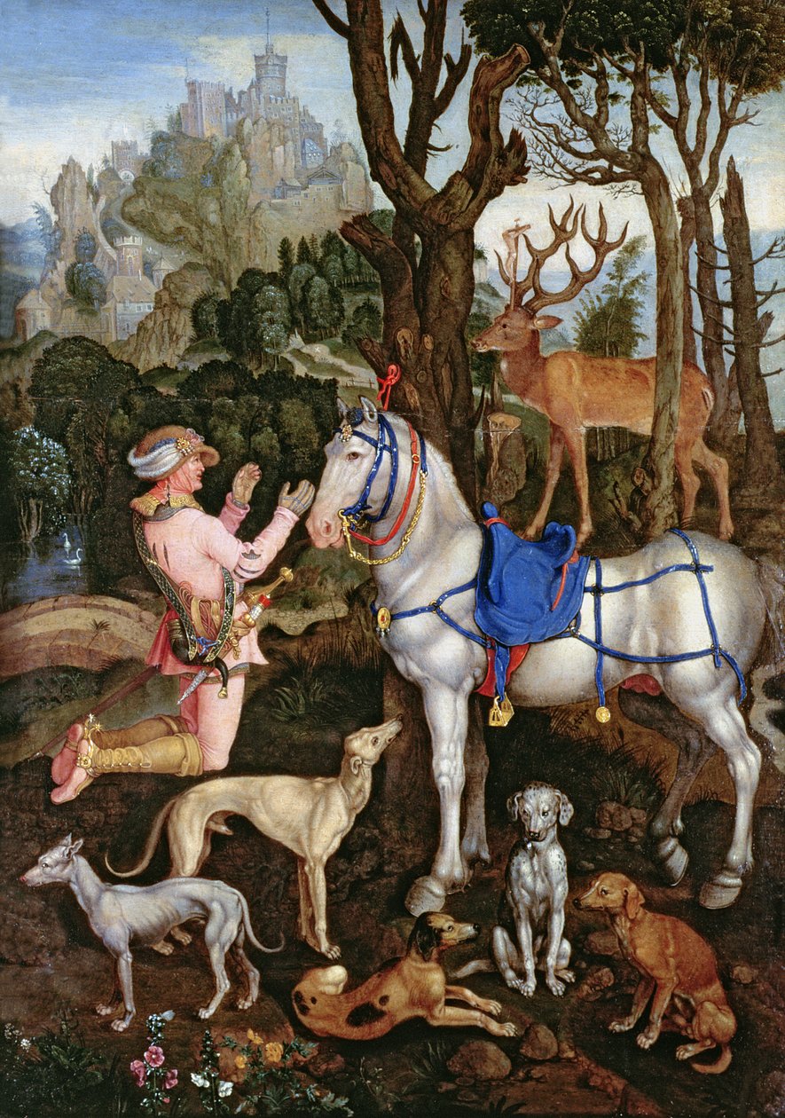 St. Hubertus door Albrecht Dürer