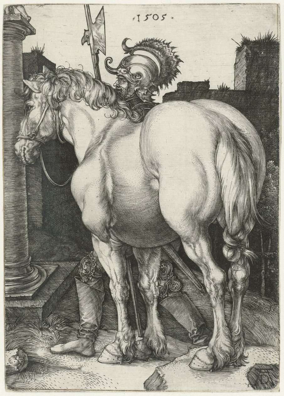 Het grote paard door Albrecht (after) Durer or Duerer