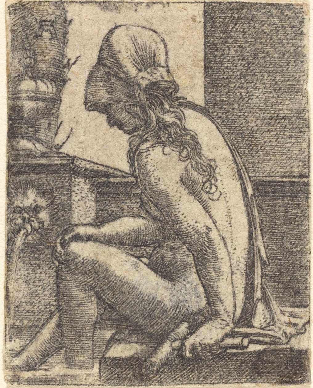 Baden vrouw door Albrecht Altdorfer