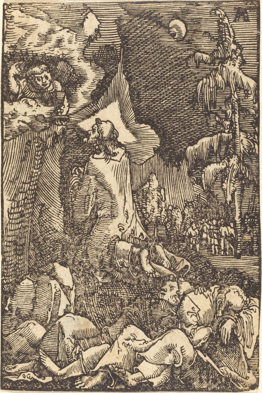 Christus op de Olijfberg door Albrecht Altdorfer