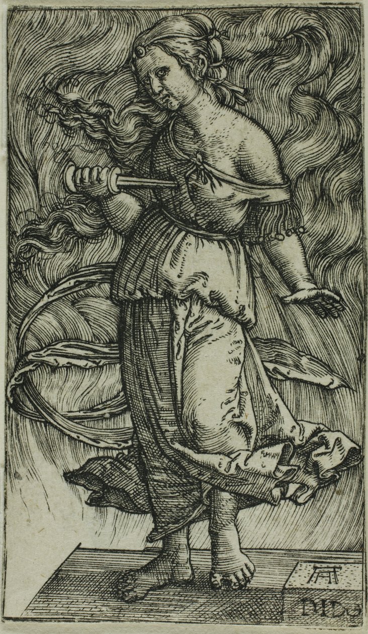 Dido pleegt zelfmoord door Albrecht Altdorfer