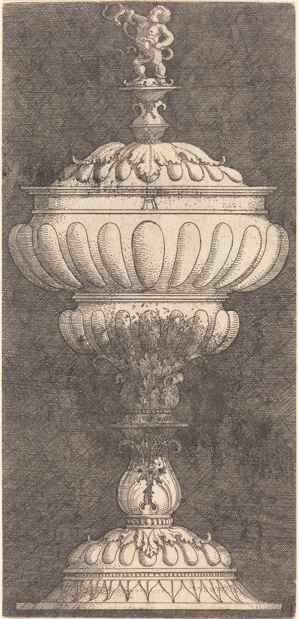 Beker met de jonge Hercules bovenop door Albrecht Altdorfer