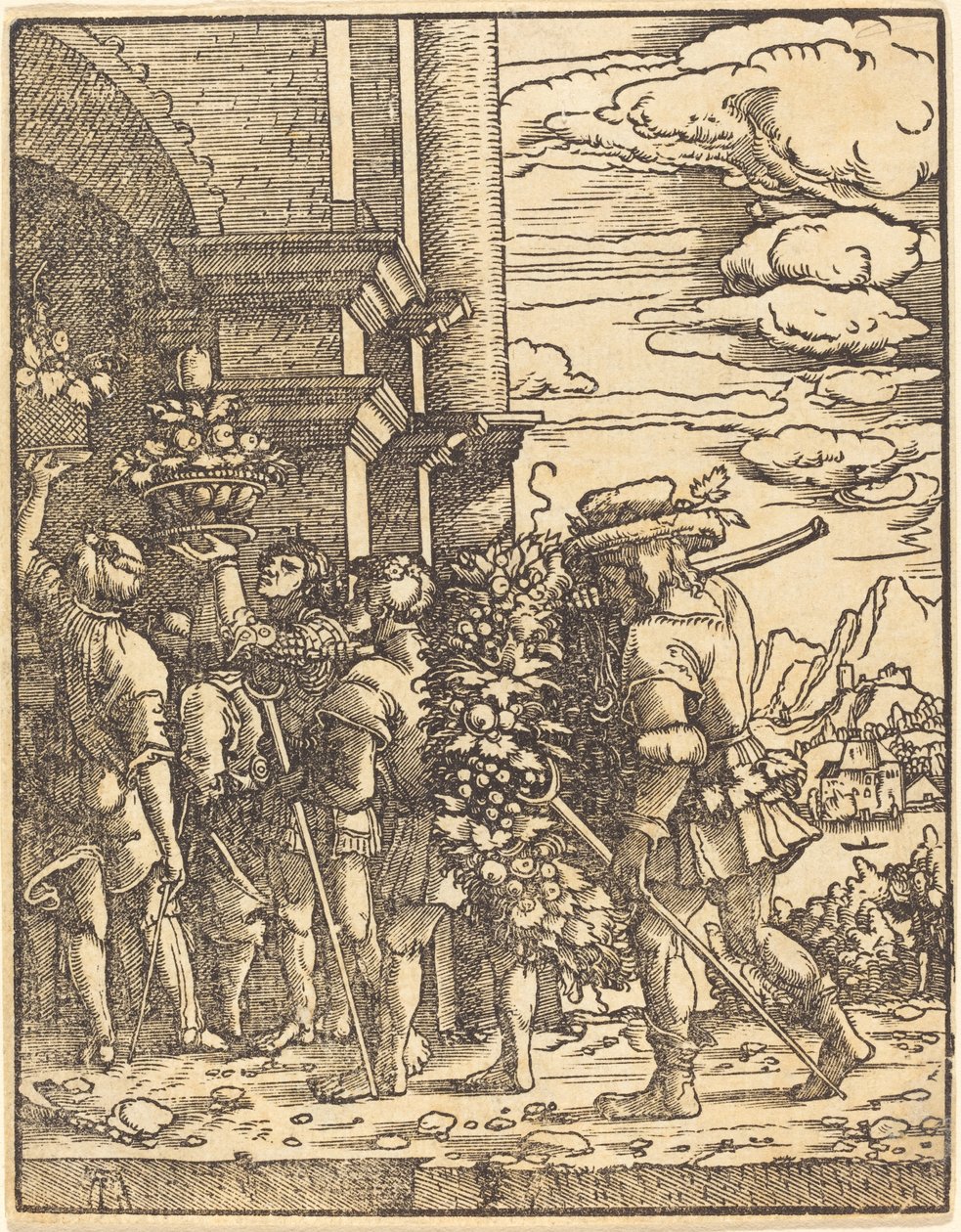 Jozua en Kaleb door Albrecht Altdorfer