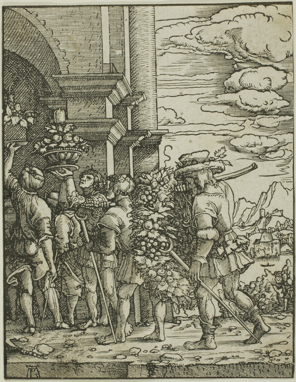 Joshua en Caleb door Albrecht Altdorfer