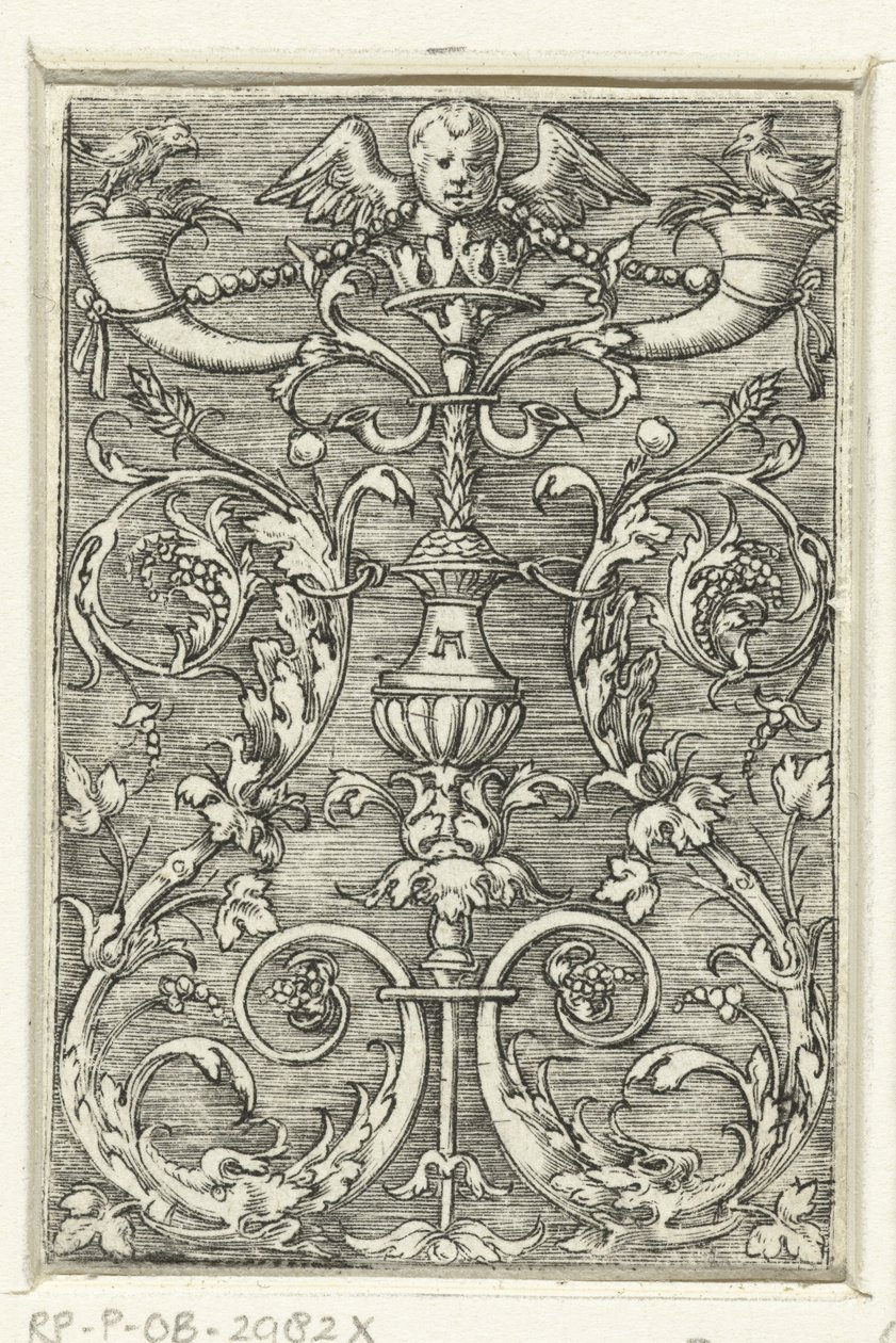 Kandelaber met een cherubijn door Albrecht Altdorfer