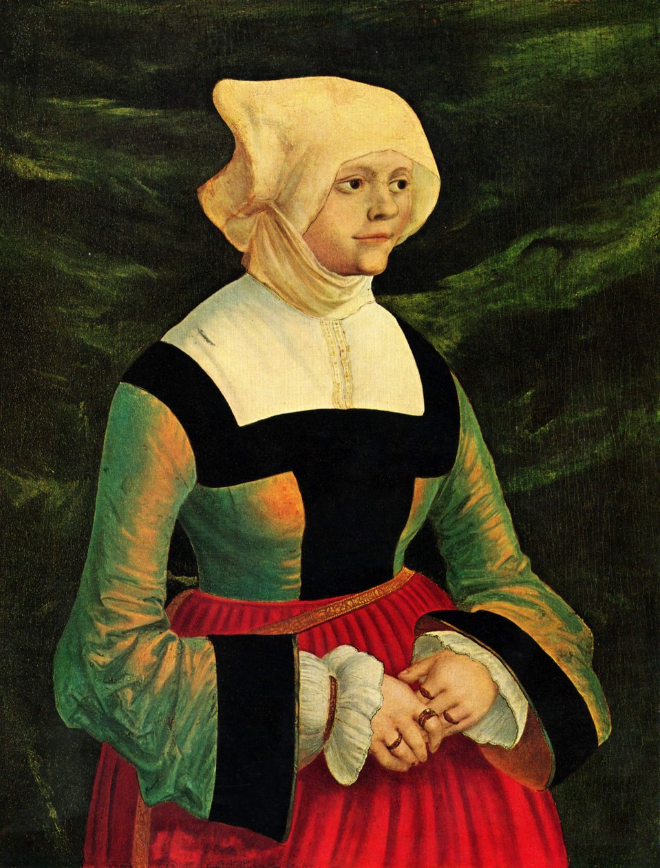 Portret van een vrouw door Albrecht Altdorfer