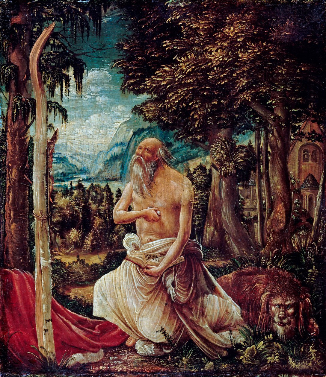 De boetvaardige Sint-Hieronymus door Albrecht Altdorfer