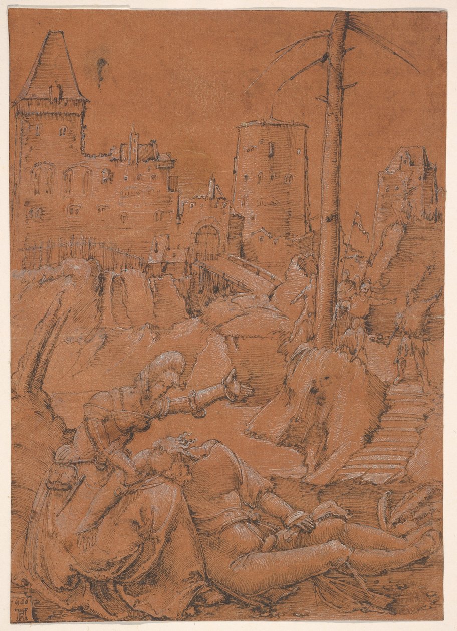 Samson und Delila door Albrecht Altdorfer