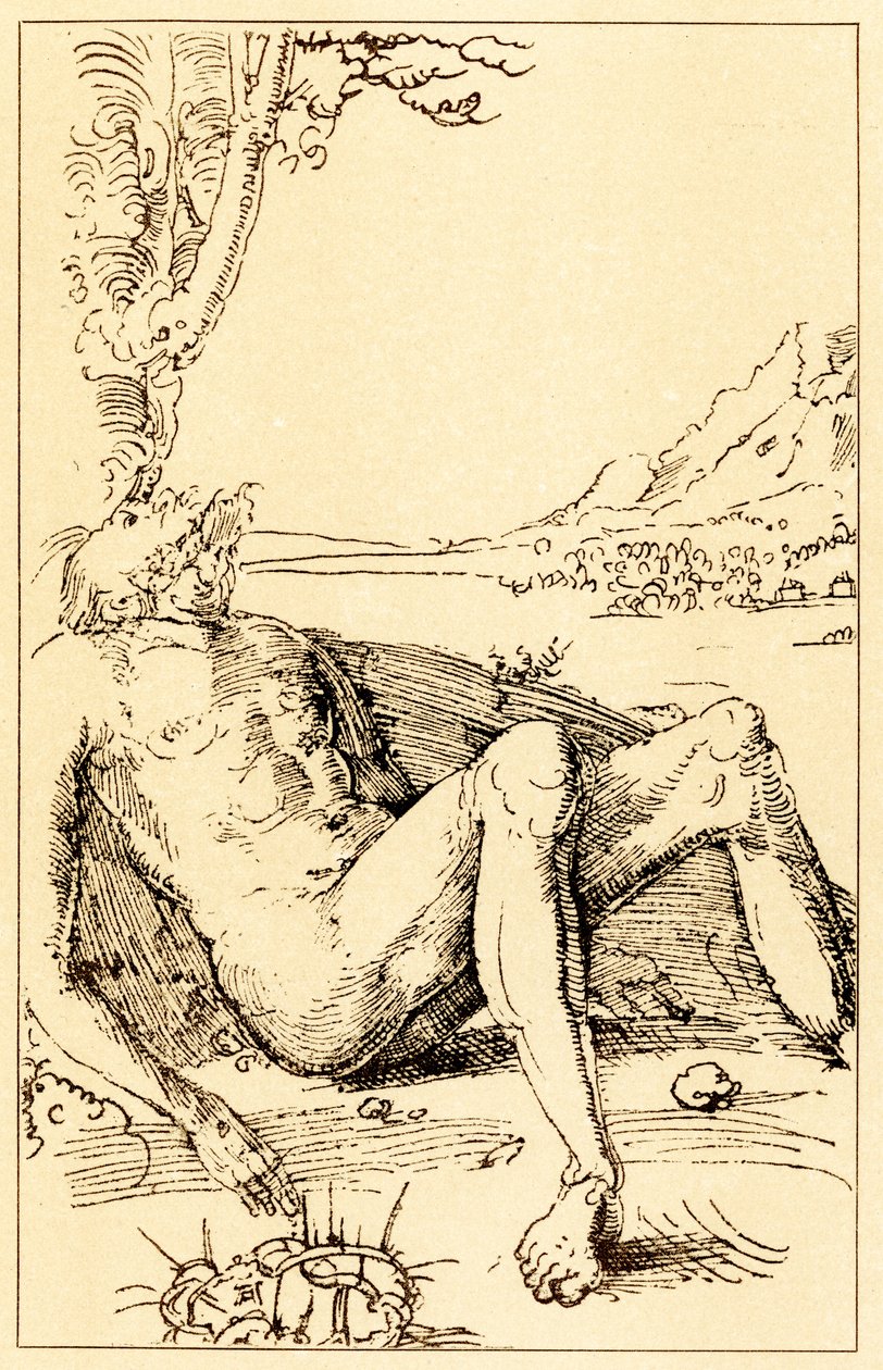 Studie over een klaagzang door Albrecht Altdorfer