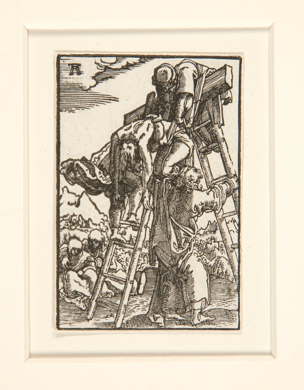 De kruisafneming, uit de serie De val en verlossing van de mens door Albrecht Altdorfer