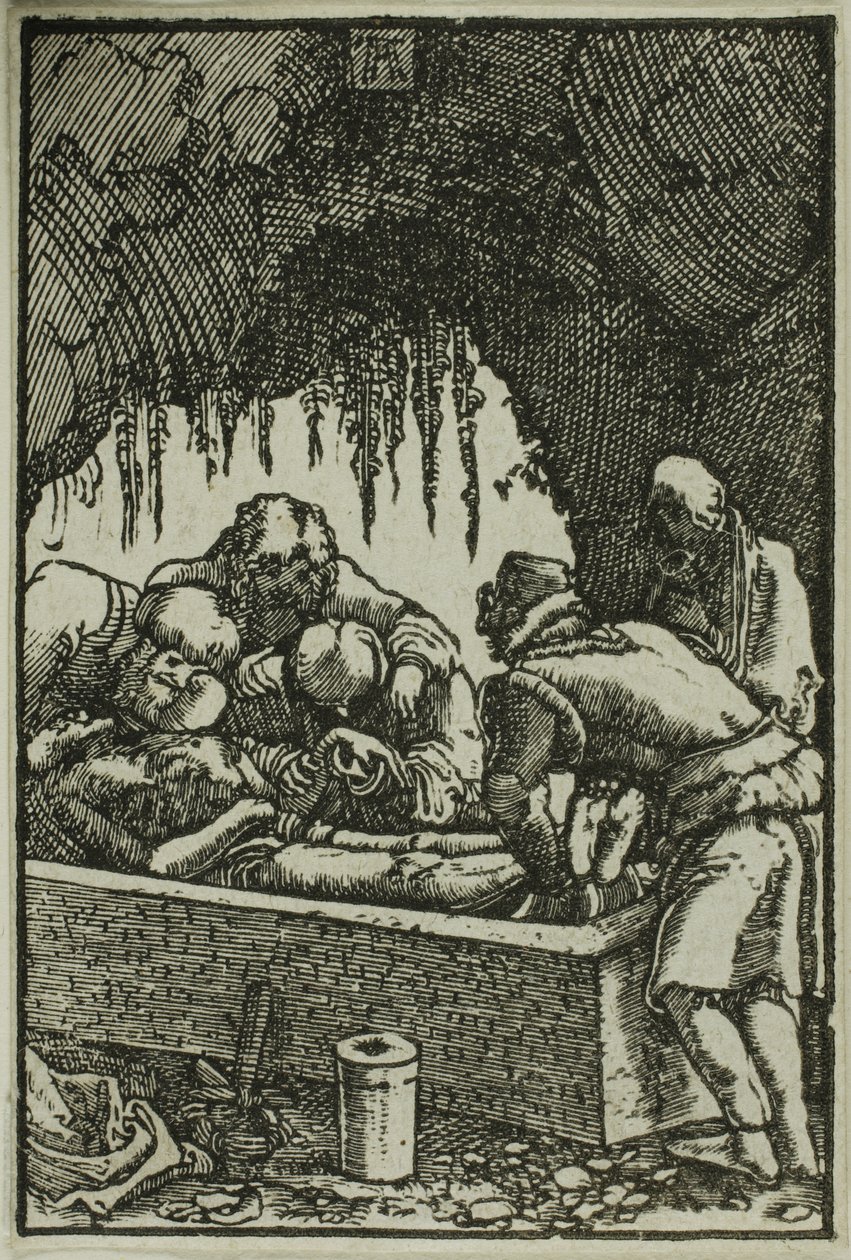 De Graflegging, uit De Val en Verlossing van de Mens door Albrecht Altdorfer