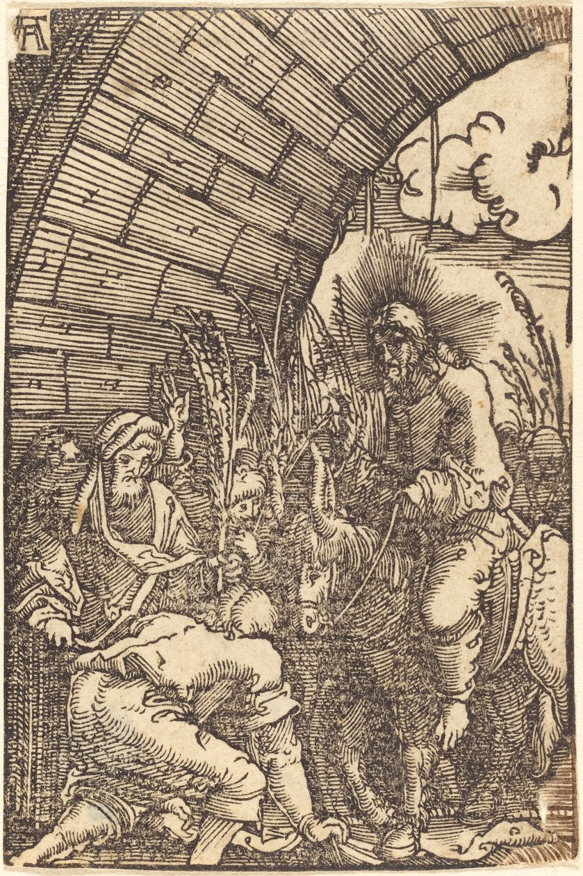 De Intocht in Jeruzalem door Albrecht Altdorfer