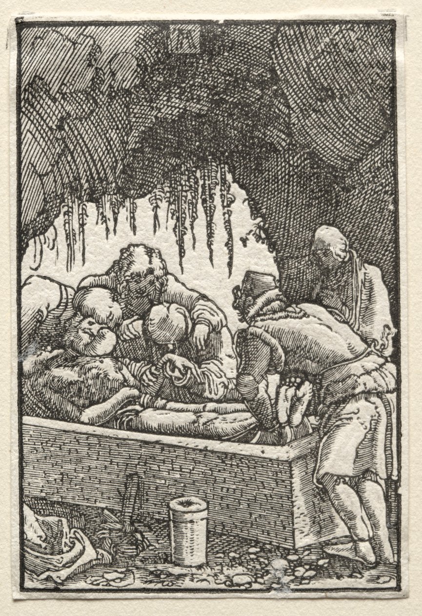 De Val en Verlossing van de Mens: Begrafenis van Christus, ca. 1515 door Albrecht Altdorfer